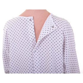 Chemise de nuit médicalisée, chemise d'hôpital, ouverture dos