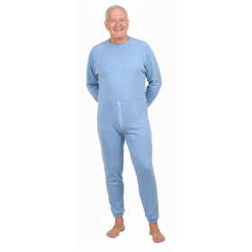 grenouillère coton bleu ciel jambes et manches longues