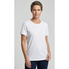 t-shirt médicalisé blanc, ouverture bras droit, femme