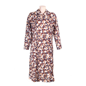 Robe médicalisée hiver manches longues, ouverture dos