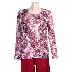 grenouillères de jour femme, fermeture dos, coloris rouge et rose