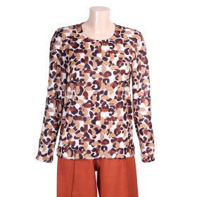 grenouillère salon femme. coloris orange et marron