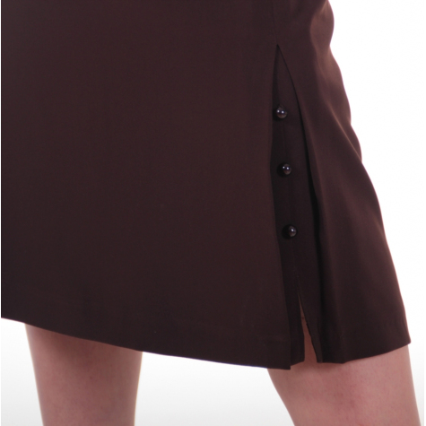 Pantalon Habillé Femme DonnKenny Marron - Taille 10, Taille élastique, 100% Polyester, Occasion Très Bon état